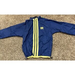 Vintage 90's Notre Dame Fighting Irish Jacket Adidas Windbreaker Size Medium